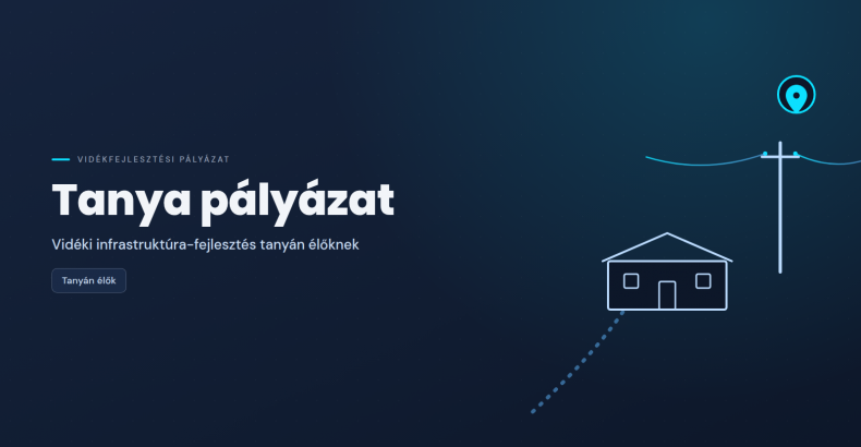 Tanya pályázat – vidéki infrastruktúra-fejlesztés tanyán élőknek